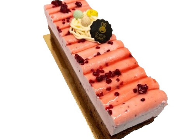 RedVelvet schnitt met frambozenbavaroise