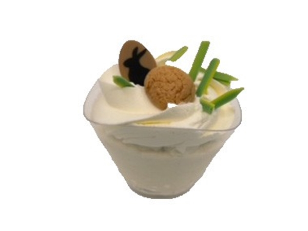 Amaretto-bitterkoekjes pudding eenpersoo