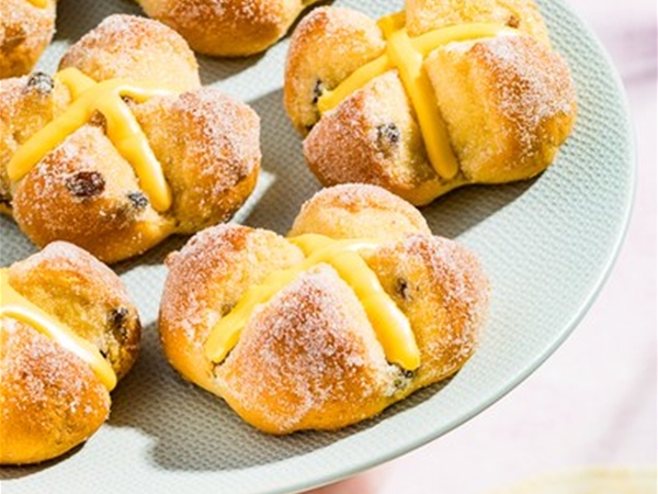 Paas kwarkbolletje met bananendip