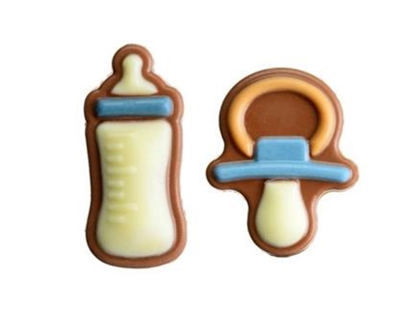 Chocolade flesjes en speentjes boy, 150g